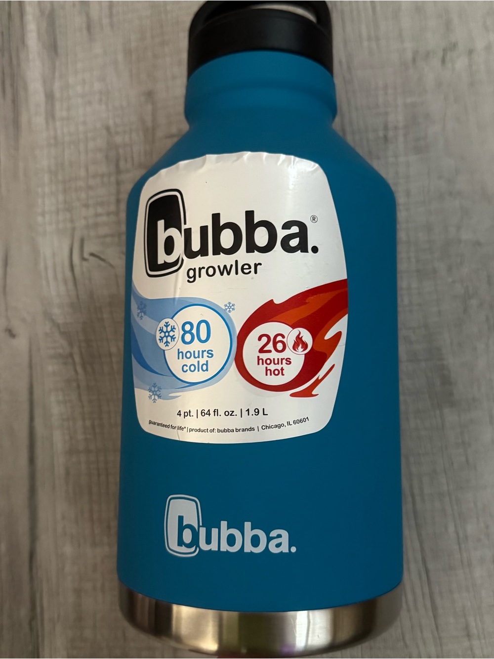 bubba Growler Stainless Steel Water Bottle Wide Mouth Rubberized Tutti  64 Oz